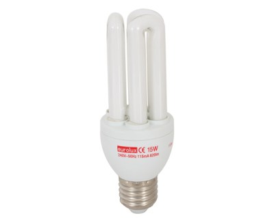 Eurolux Cfl 15W 3U E27 Lamp – Warm White Eurolux Cfl 15W 3U E27 Lamp – Warm White