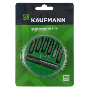 Kaufmann Screwdriver Bit Set – 7 Piece Kaufmann Screwdriver Bit Set – 7 Piece