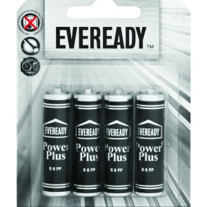 Eveready R6Pp Batteries – AA Cell (4 Pack) Eveready R6Pp Batteries – AA Cell (4 Pack)