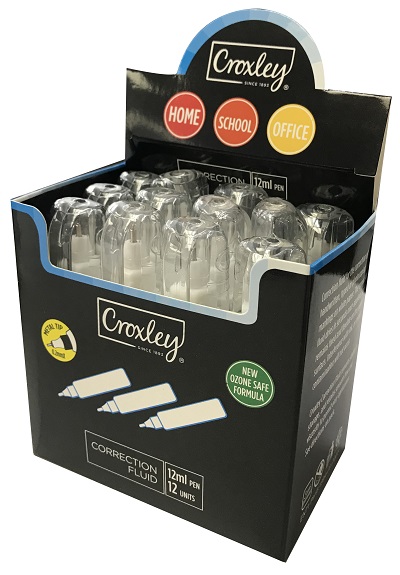 Croxley: Correction Fluid Pen – 12ml Croxley: Correction Fluid Pen – 12ml