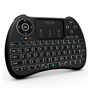 Reiie Wireless Qwerty Backlit Media Touchpad Keyboard – Black Reiie Wireless Qwerty Backlit Media Touchpad Keyboard – Black