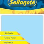 Repositionable: Notes – 75 x 75mm – 100 Sheets – Pastel Blue Repositionable: Notes – 75 x 75mm – 100 Sheets – Pastel Blue