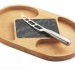 Mabibuch Wooden Board, Cutting Area & Stainless Steel Knife Cheese Set Mabibuch Wooden Board, Cutting Area & Stainless Steel Knife Cheese Set