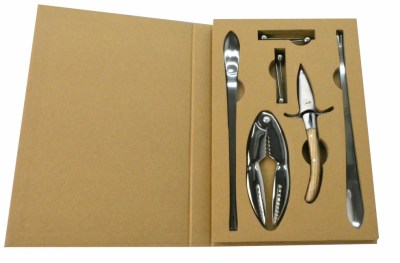 Mabibuch Stainless Steel Skewers, Crackers & Oyster Knife Mabibuch Stainless Steel Skewers, Crackers & Oyster Knife