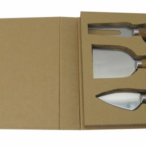 Mabibuch Stainless Steel Cheese Knives with Wooden Handles – 3 Piece Set Mabibuch Stainless Steel Cheese Knives with Wooden Handles – 3 Piece Set