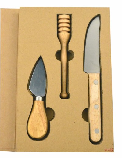 Mabibuch Stainless Steel Kitchen Gadget with Wooden Handles – 3 Piece Set Mabibuch Stainless Steel Kitchen Gadget with Wooden Handles – 3 Piece Set