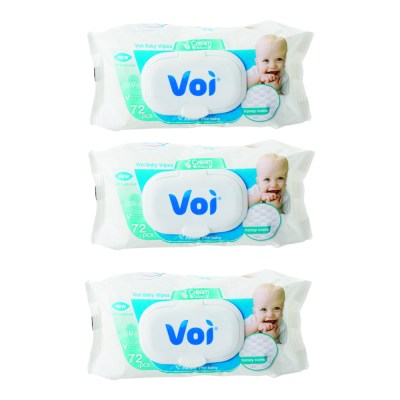 Voi Baby Wet Wipes – 3 Pack (72 Pieces) Voi Baby Wet Wipes – 3 Pack (72 Pieces)