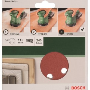 Bosch – 115mm/240 Sanding Sheet For Orbit Sanders Bosch – 115mm/240 Sanding Sheet For Orbit Sanders