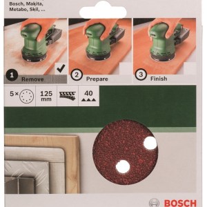Bosch – 125mm/40 Sanding Sheet For Orbit Sanders Bosch – 125mm/40 Sanding Sheet For Orbit Sanders