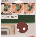 Bosch – 125mm/60 Sanding Sheet For Orbit Sanders Bosch – 125mm/60 Sanding Sheet For Orbit Sanders