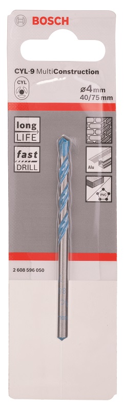 Bosch – 3.8mm Cyl-9 Multi Construction Drill Bit Bosch – 3.8mm Cyl-9 Multi Construction Drill Bit