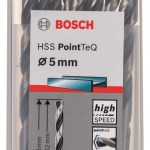Bosch – Metal Drill Bit HSS Pointteq – 5.0mm Bosch – Metal Drill Bit HSS Pointteq – 5.0mm