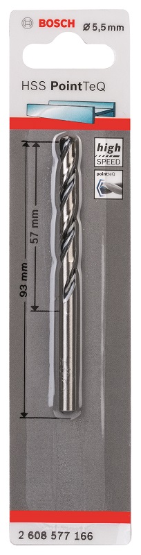 Bosch – Metal Drill Bit HSS Pointteq – 6.0mm Bosch – Metal Drill Bit HSS Pointteq – 6.0mm