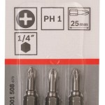 Bosch – Screwdriver Bit Extra Hard – PH 1.25mm Bosch – Screwdriver Bit Extra Hard – PH 1.25mm