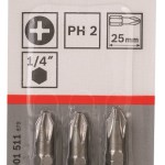 Bosch – Screwdriver Bit Extra Hard – PH 2.25mm Bosch – Screwdriver Bit Extra Hard – PH 2.25mm