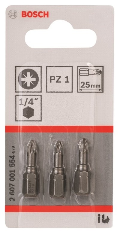 Bosch – Screwdriver Bit Extra Hard – PZ 1.25mm Bosch – Screwdriver Bit Extra Hard – PZ 1.25mm