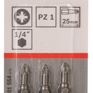 Bosch – Screwdriver Bit Extra Hard – PZ 1.25mm Bosch – Screwdriver Bit Extra Hard – PZ 1.25mm