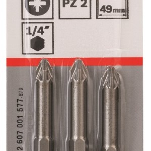 Bosch – Screwdriver Bit Extra Hard – PZ 2.49mm Bosch – Screwdriver Bit Extra Hard – PZ 2.49mm