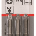 Bosch – Screwdriver Bit Extra Hard – PZ 3.49mm Bosch – Screwdriver Bit Extra Hard – PZ 3.49mm