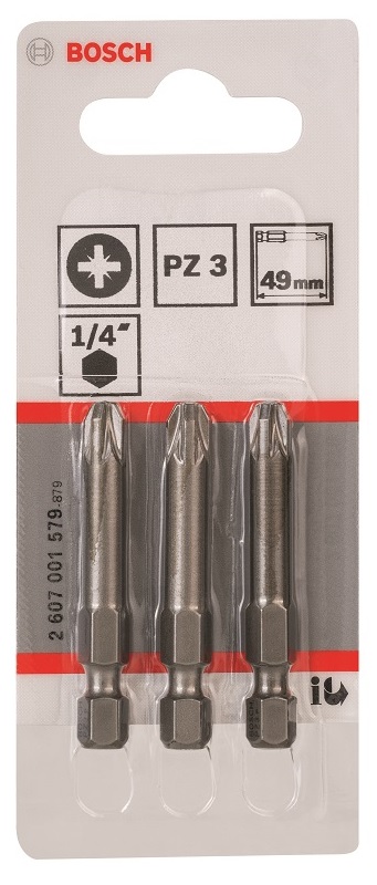 Bosch – Screwdriver Bit Extra Hard – PZ 3.49mm Bosch – Screwdriver Bit Extra Hard – PZ 3.49mm