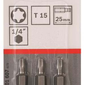 Bosch – Screwdriver Bit Extra Hard – T15.25mm Bosch – Screwdriver Bit Extra Hard – T15.25mm