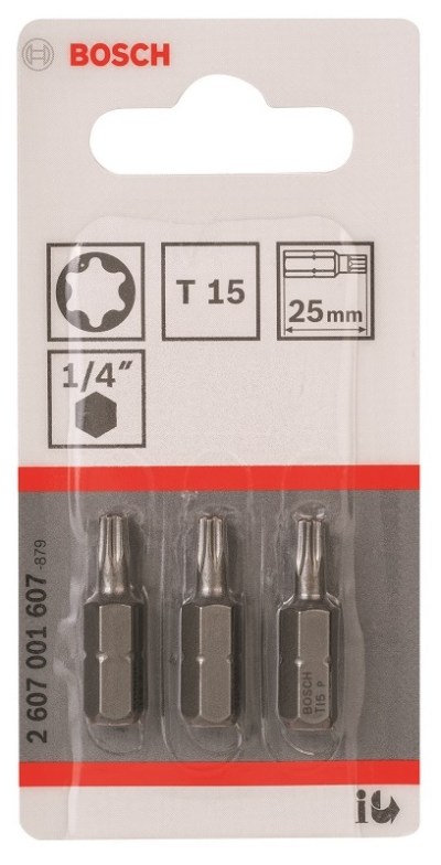 Bosch – Screwdriver Bit Extra Hard – T15.25mm Bosch – Screwdriver Bit Extra Hard – T15.25mm