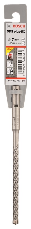 Bosch – 7mm Hammer Drill Bit SDS-Plus-5X Bosch – 7mm Hammer Drill Bit SDS-Plus-5X