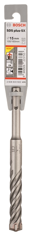 Bosch – 15mm Hammer Drill Bit SDS-Plus-5X Bosch – 15mm Hammer Drill Bit SDS-Plus-5X