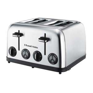 Russell Hobbs – 1750W 4-Slice Toaster – Silver Russell Hobbs – 1750W 4-Slice Toaster – Silver
