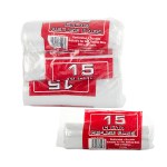 Bulk Pack x 6 Refuse Bag 15 Piece (20 micron) Clear 800x910mm. Bulk Pack x 6 Refuse Bag 15 Piece (20 micron) Clear 800x910mm.
