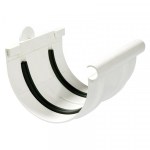 Pvc Half-Round Gutter Connector Pvc Half-Round Gutter Connector