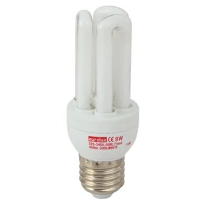 Eurolux Cfl Lamp 9W 3U E27 – Cool White Eurolux Cfl Lamp 9W 3U E27 – Cool White
