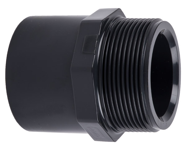 Adaptor – Solvent – Bsp – Male – 63mm x 75mm x 25mm – 3 Pack Adaptor – Solvent – Bsp – Male – 63mm x 75mm x 25mm – 3 Pack