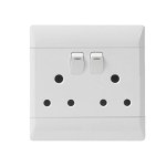 Cbi Double Switch Plug – 4X4 White Cbi Double Switch Plug – 4X4 White