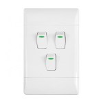Cbi Light Switch – 3Lever 1Way 4X2 White Cbi Light Switch – 3Lever 1Way 4X2 White