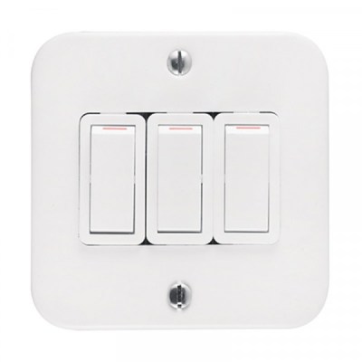 Crabtree Industrial Light Switch – 75X75mm 3Lever Crabtree Industrial Light Switch – 75X75mm 3Lever