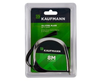 Kaufmann Hardware All Steel Blade Tape Measure – 25mm x 8M Kaufmann Hardware All Steel Blade Tape Measure – 25mm x 8M