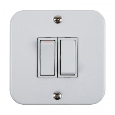 Industrial Light Switch – 75X75mm 2Lever Industrial Light Switch – 75X75mm 2Lever