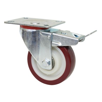 Caslad Swivel Brake Castor – Trp Wheel 80mm Caslad Swivel Brake Castor – Trp Wheel 80mm