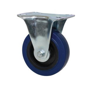 Caslad Elastic Rubber Fixed Castor – 80mm Caslad Elastic Rubber Fixed Castor – 80mm