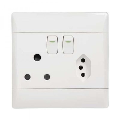 Cbi Euro Vertical Switch Plug – 4X4 White Cbi Euro Vertical Switch Plug – 4X4 White