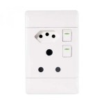 Cbi Euro Horizontal Switch Plug – 4X2 White Cbi Euro Horizontal Switch Plug – 4X2 White