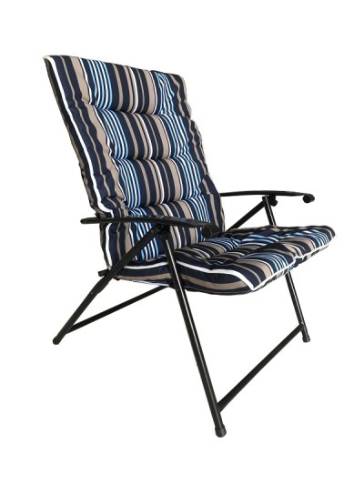 Seagull – Padded Folding Chair – Striped Blue Seagull – Padded Folding Chair – Striped Blue