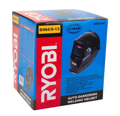 Ryobi – Welding Helmet Variable Shade Control – 92.5mm Ryobi – Welding Helmet Variable Shade Control – 92.5mm