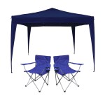 Afritrail 3 x 3m Gazebo Chair Combo – Blue Afritrail 3 x 3m Gazebo Chair Combo – Blue