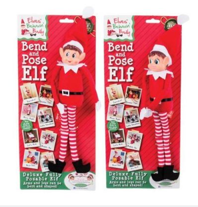 Xmas – Elf – Naughty – Elf Poseable – 30cm Xmas – Elf – Naughty – Elf Poseable – 30cm