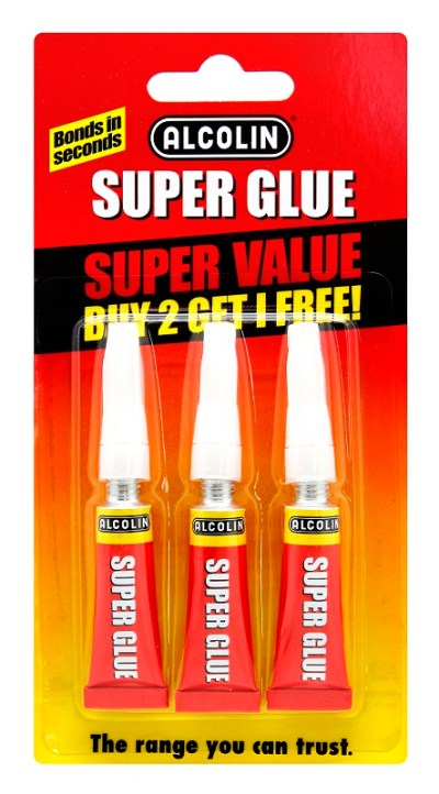 Alcolin – Super Glue Value Pack – 3 X 3g Alcolin – Super Glue Value Pack – 3 X 3g