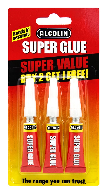 Alcolin – Super Glue Value Pack – 3 X 3g Alcolin – Super Glue Value Pack – 3 X 3g