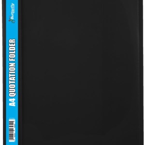 Butterfly Quotation Folders Pvc 180 – A4 – Black Butterfly Quotation Folders Pvc 180 – A4 – Black