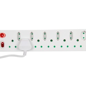 Nexus – 12 Way Standard Multi-Plug – White Nexus – 12 Way Standard Multi-Plug – White